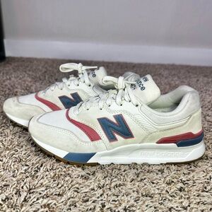 New Balance 997H Women’s Size 6.5 White Blue Running Shoes Sneakers CW997HHR
